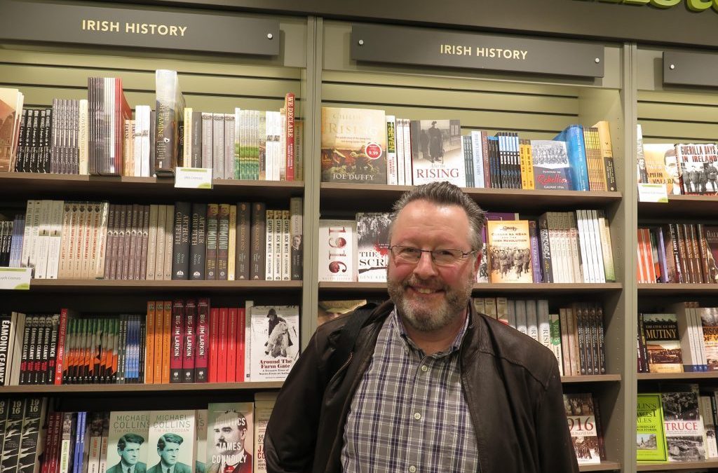 Paul in a book shop
