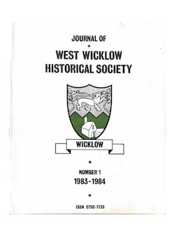 West Wicklow Historical Society Journal one cover