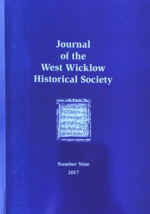 West Wicklow Historical Society edition number nine cover in royal blue with logo